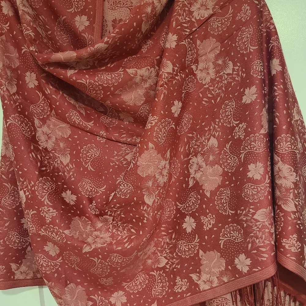 Women's Floral Scarf - Pink